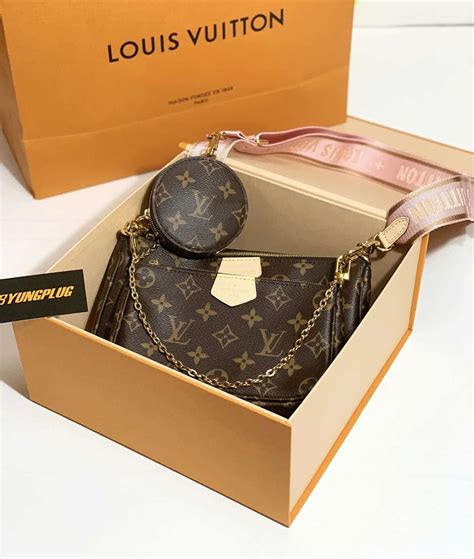louis vuitton multi pochette pink strap